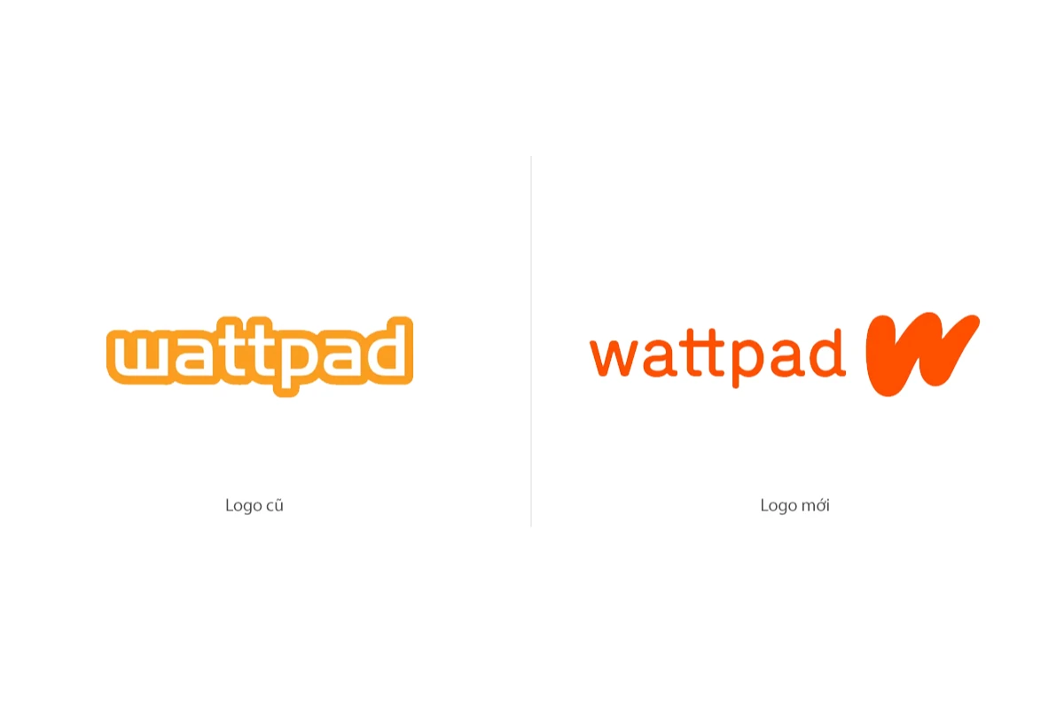 Sự thay đổi logo của Wattpad