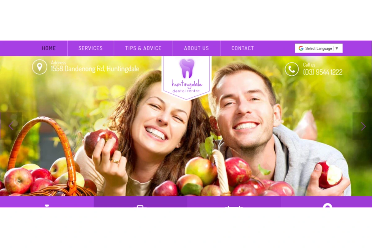 Thiết kế website của Huntingdale Dental Clinic