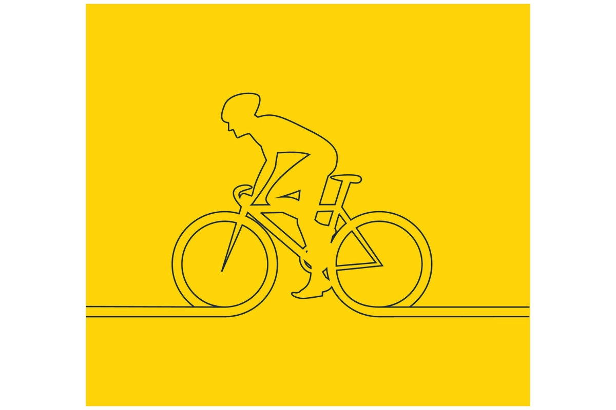 Logo xe đạp thể thao